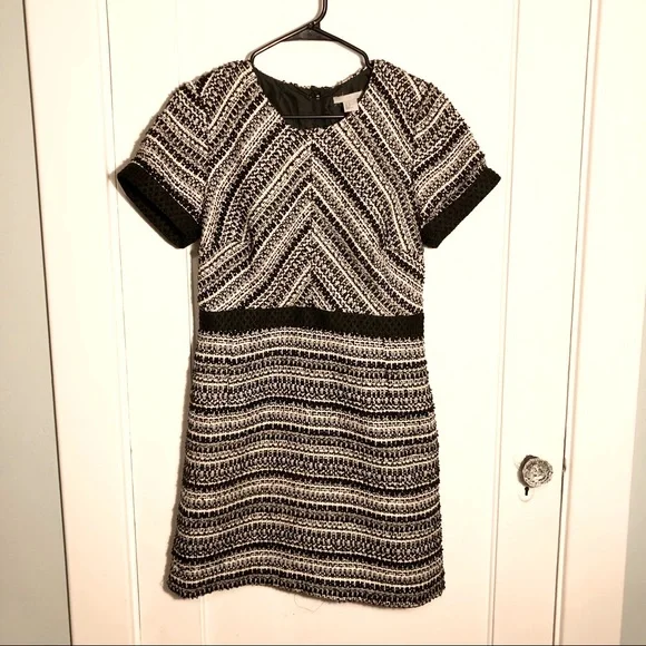 slim fit dress slacks GISELLE TWEED EMBELLISHED MINI DRESS